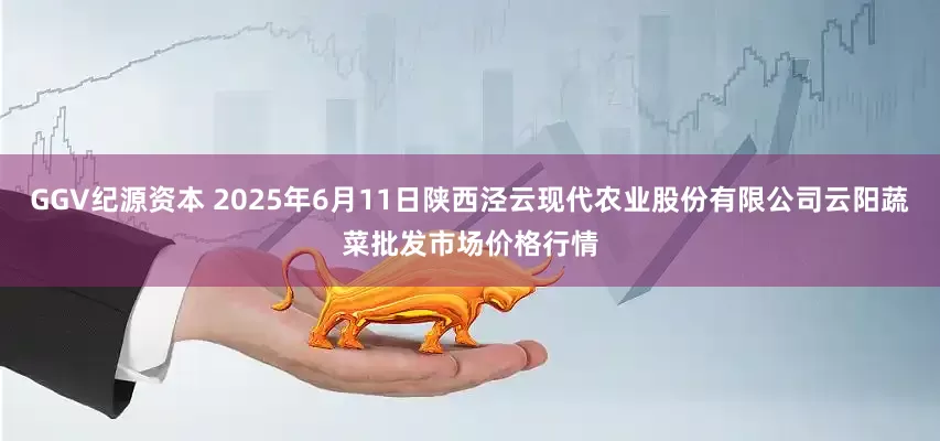 GGV纪源资本 2025年6月11日陕西泾云现代农业股份有限公司云阳蔬菜批发市场价格行情